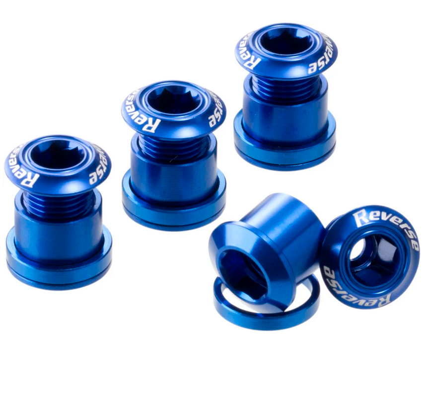 WBP Reverse Chainring Bolt Set blau, 4Stk.