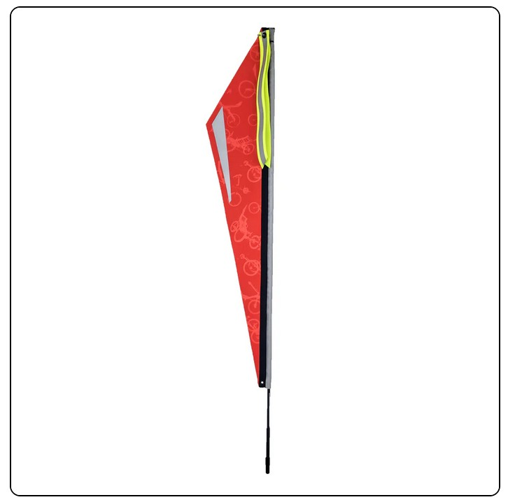 TerraCycle Purple Sky Silhouette Flagge orange mit 6mm Ø Stab