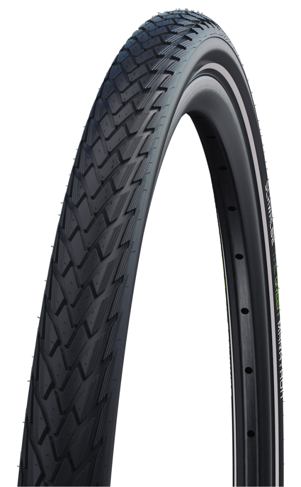 Schwalbe Pneu Green Marathon 700x35C GG Starr mit Reflexstreifen black