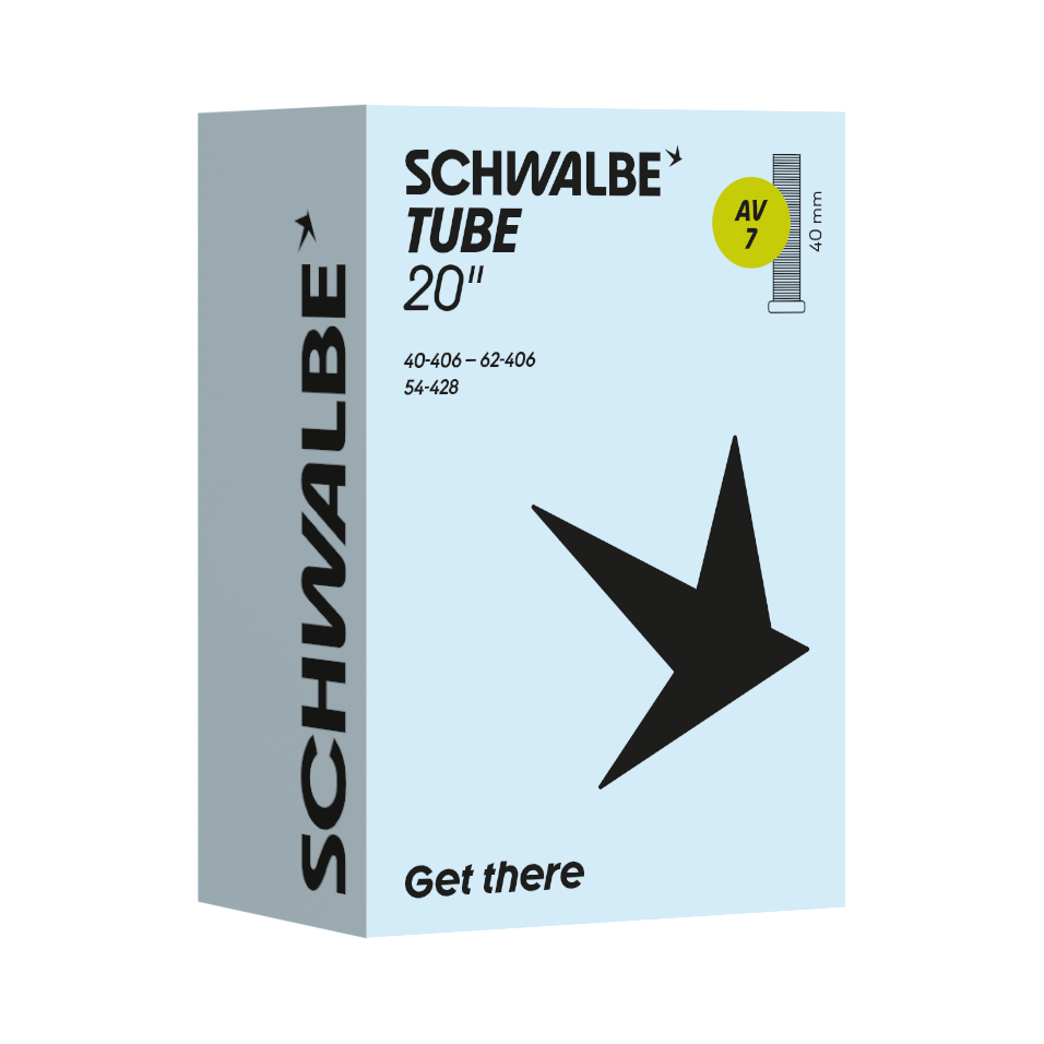 Schwalbe Schlauch AV7 20" 40/62-406 Autoventil 40mm