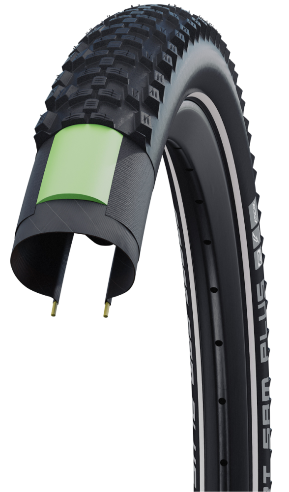 Schwalbe Pneu Smart Sam Plus DD 27.5x2.25 Addix Starr mit Reflexstreifen black